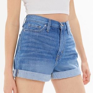 urban outfitters denim mom shorts